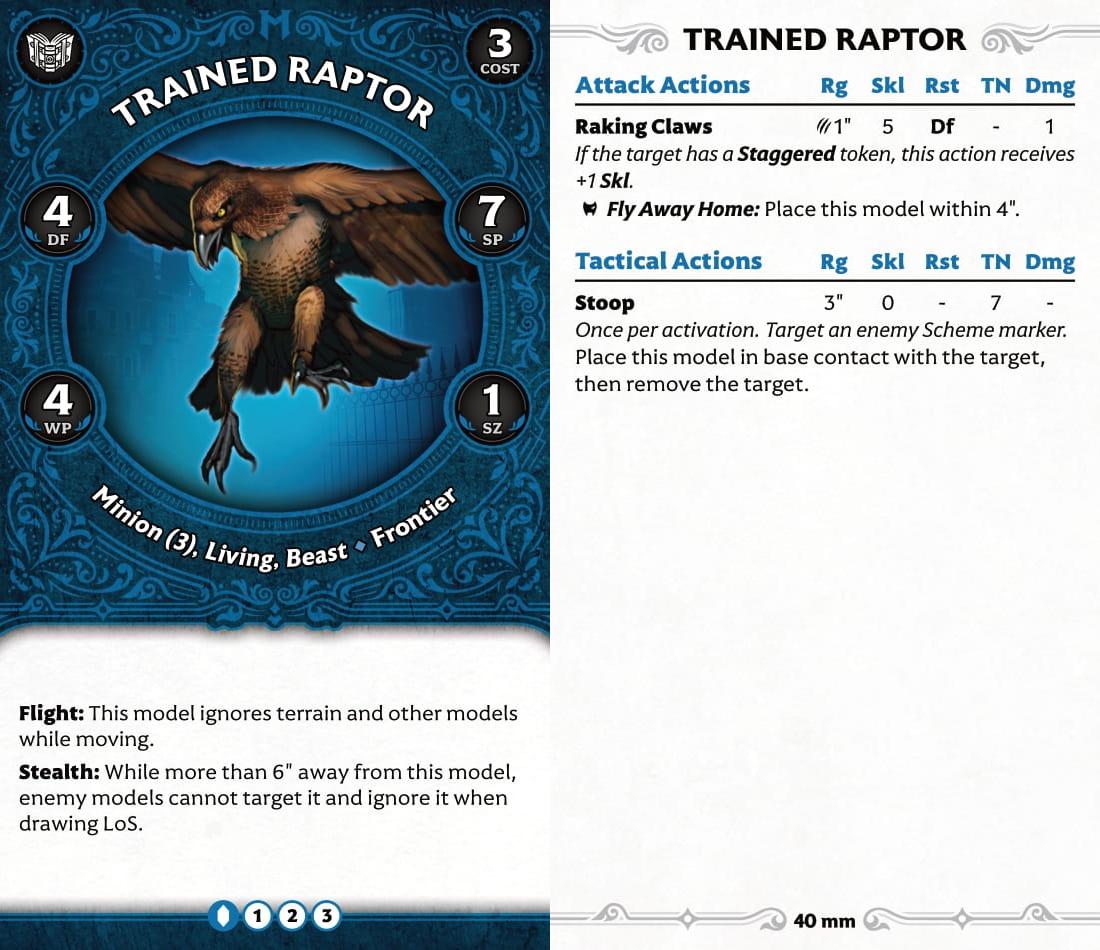 Trained Raptor