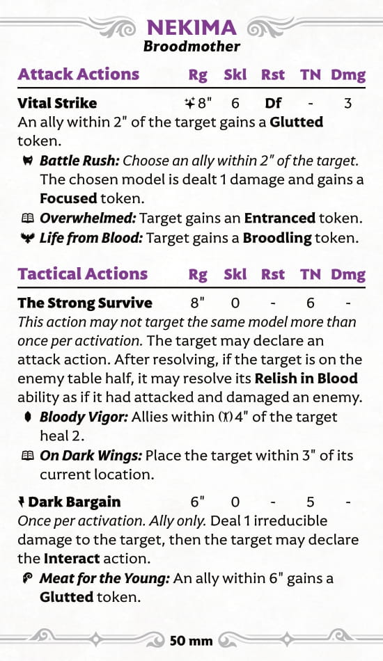 Nekima, Broodmother